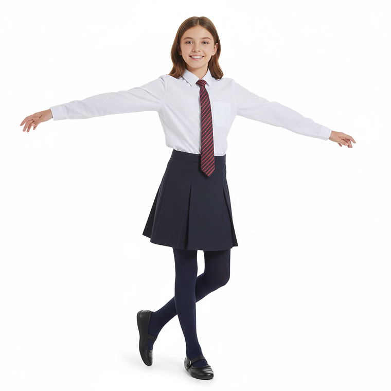 Pack 2 Ballerina Escolar Elasticada Juvenil 1