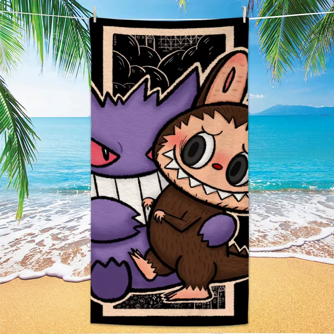 Toalla Playa Infantil 70x140 cm Labubu  1