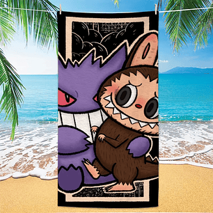 Toalla Playa Infantil 70x140 cm Labubu 