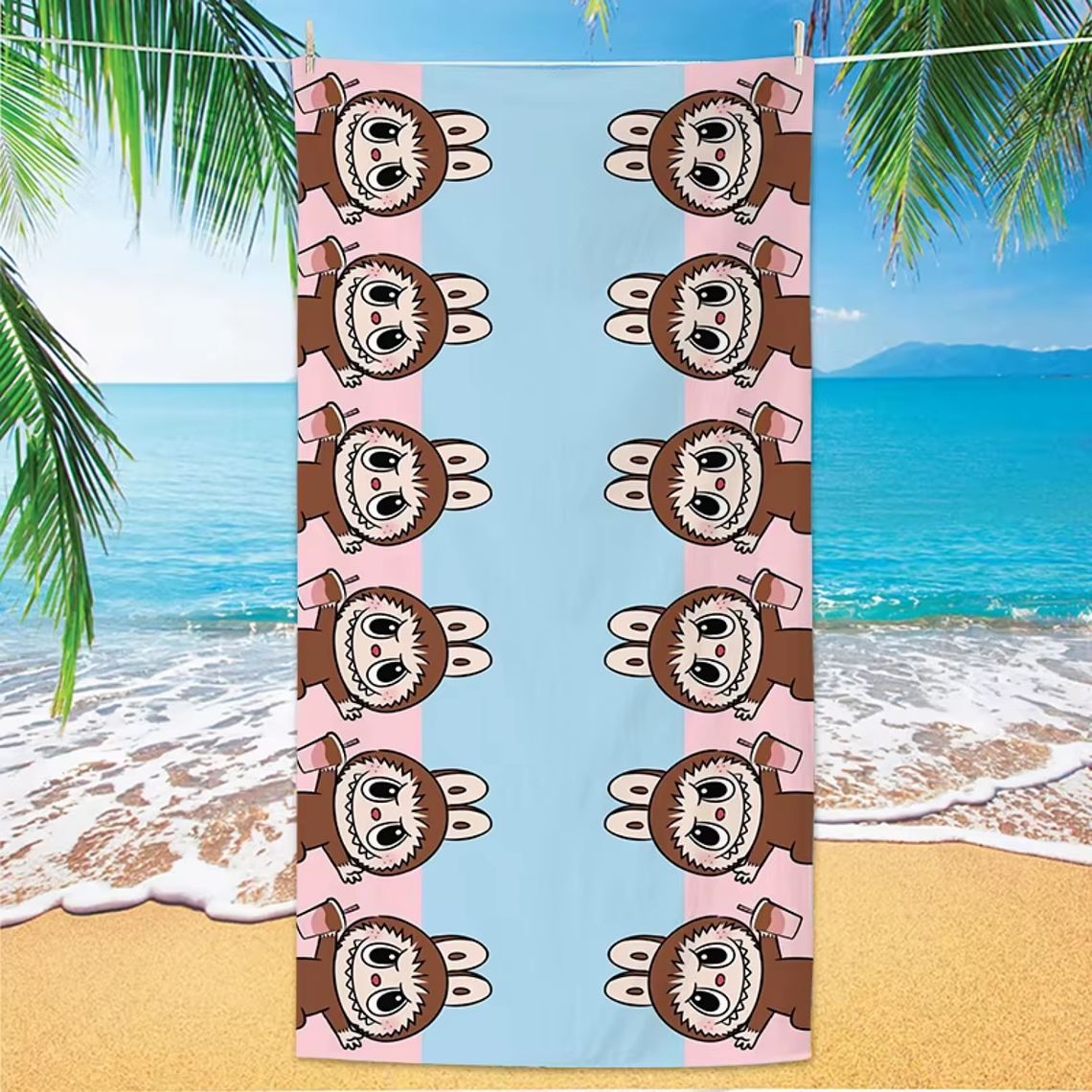 Toalla Playa Infantil 70x140 cm Labubu  3