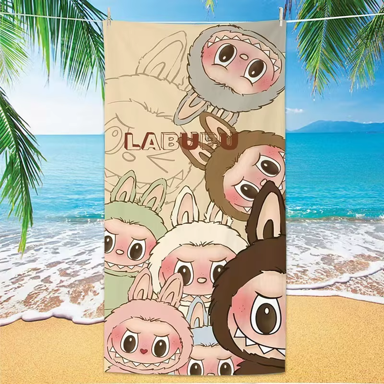 Toalla Playa Infantil 70x140 cm Labubu  5