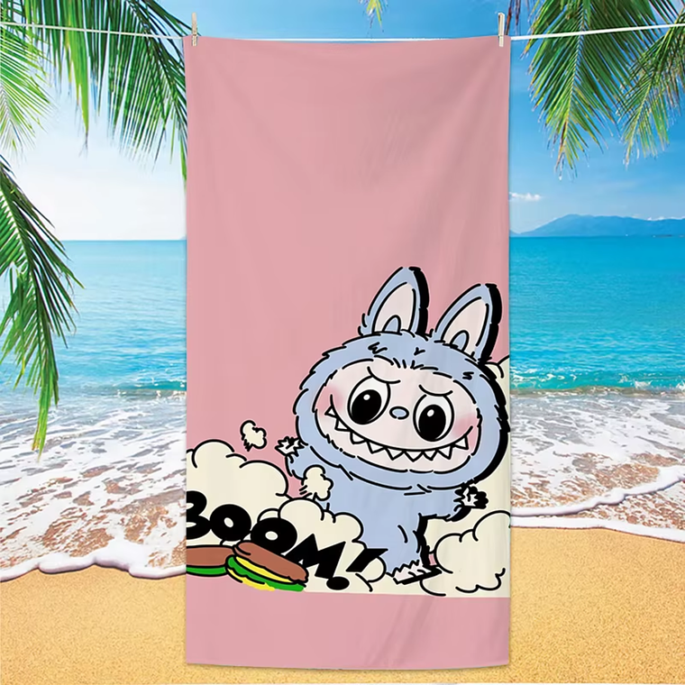 Toalla Playa Infantil 70x140 cm Labubu  7