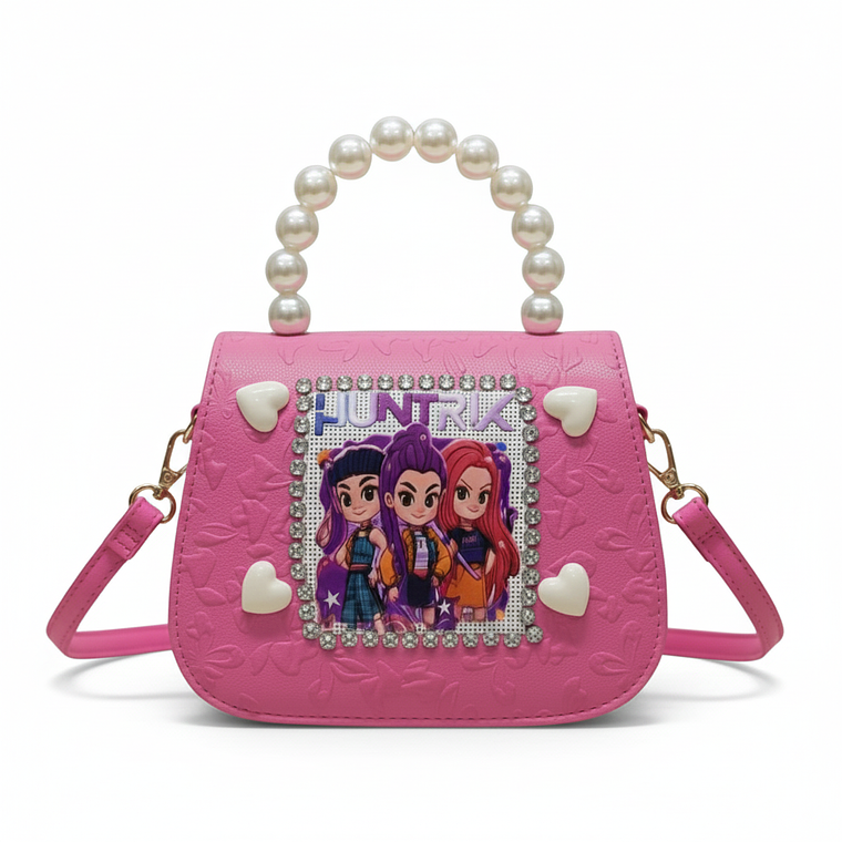 Cartera Infantil Huntrix con Asa de Perlas  4