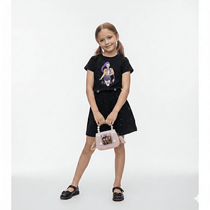 Cartera Infantil Huntrix con Asa de Perlas 