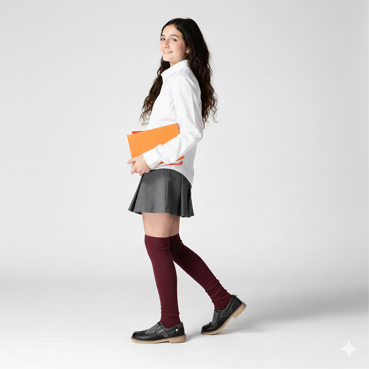 Pack 2 Bucaneras Escolar Burdeo 1