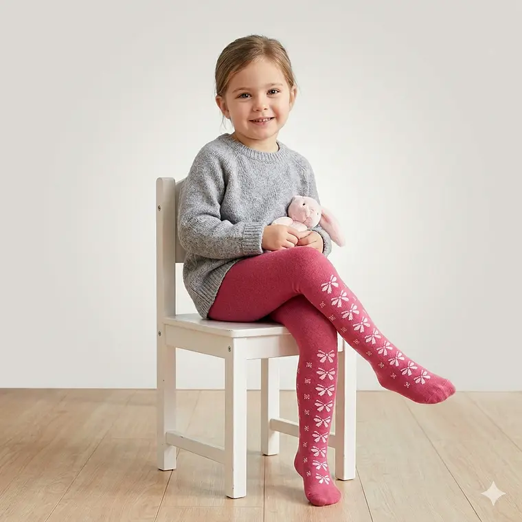 Set x4 Pantys de Lana Infantil Pesail - Surtido Invierno 1