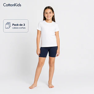 Pack 3  Escolar Calza Corta