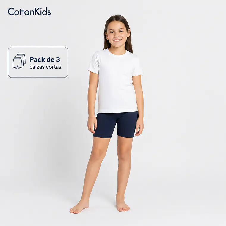 Pack 3  Escolar Calza Corta 1