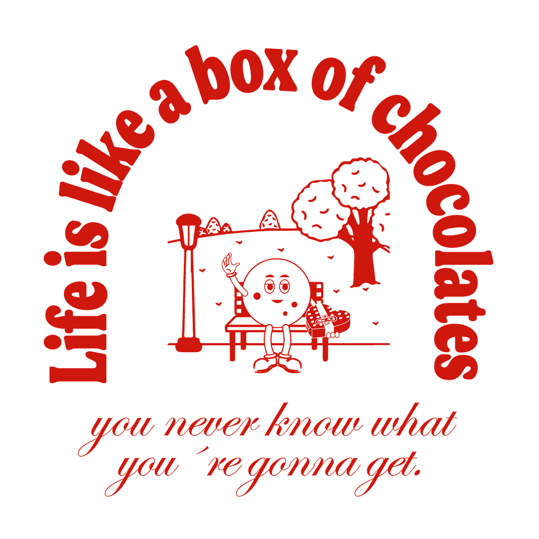 Camiseta Oversized Mujer Life is Like a Box of Chocolates 9