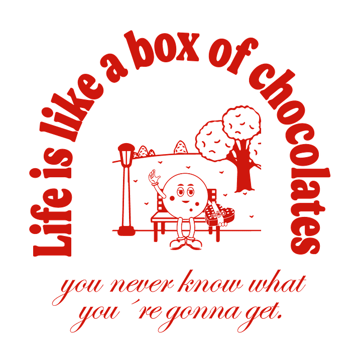 Camiseta Oversized Mujer Life is Like a Box of Chocolates 9