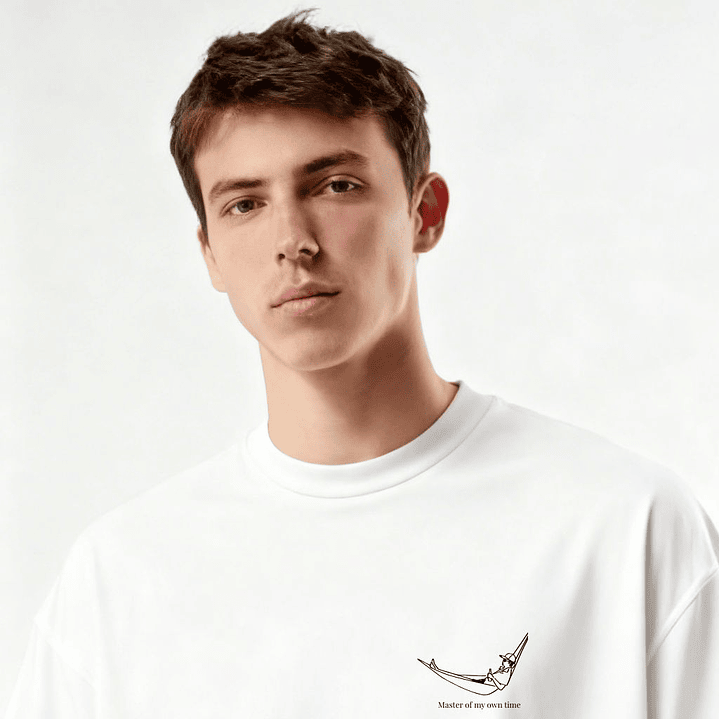 Camiseta Oversized Hombre Master Of My Own Time 3