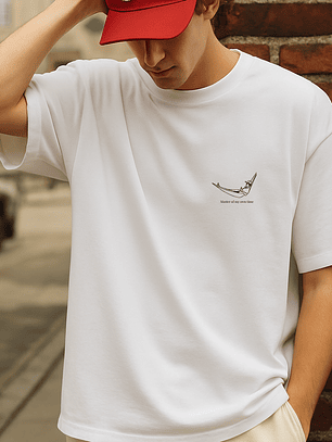 Camiseta Oversized Hombre Master Of My Own Time