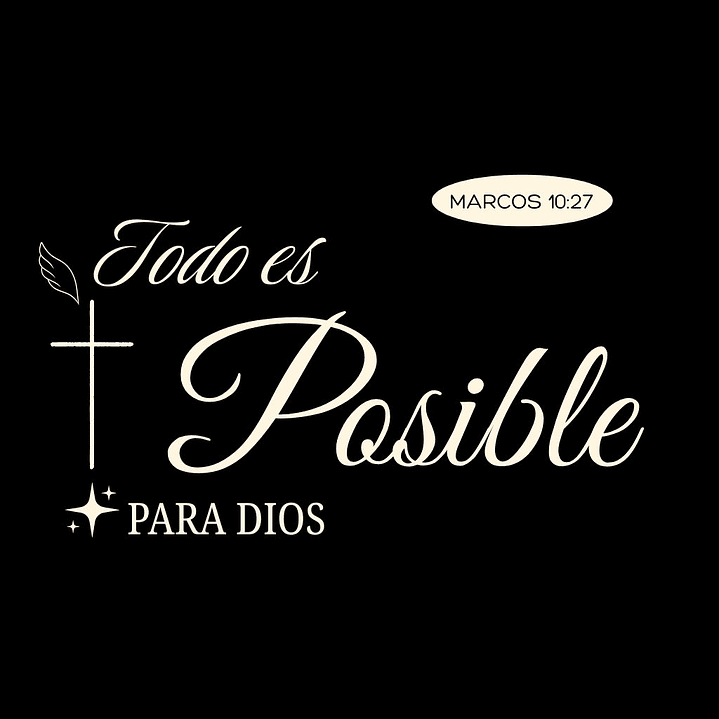 Camiseta Oversized Todo es Posible Para Dios 10