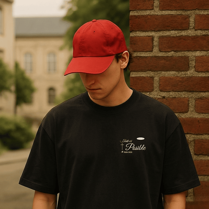 Camiseta Oversized Todo es Posible Para Dios 7