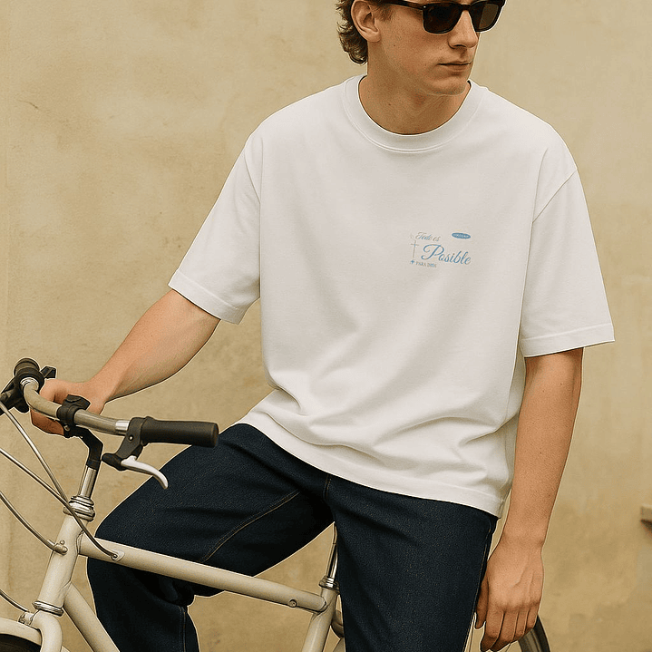 Camiseta Oversized Todo es Posible Para Dios 3