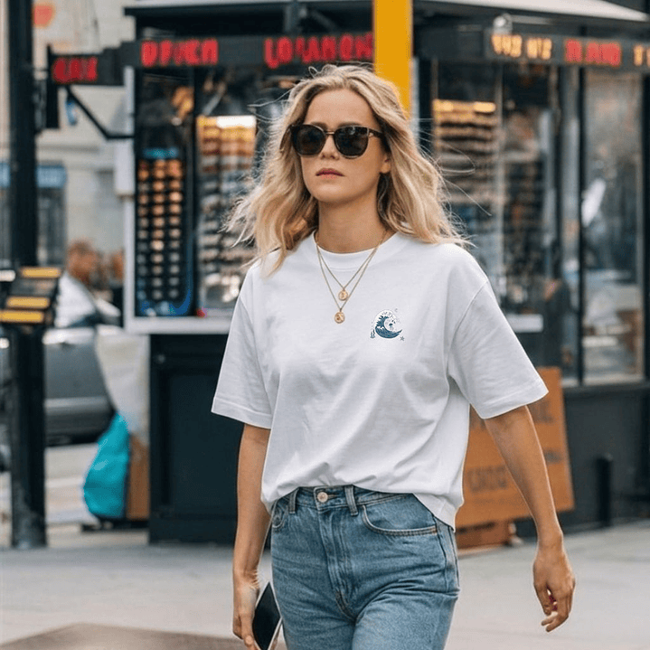 Camiseta Oversized Cuando Cruces Aguas Profundas 21