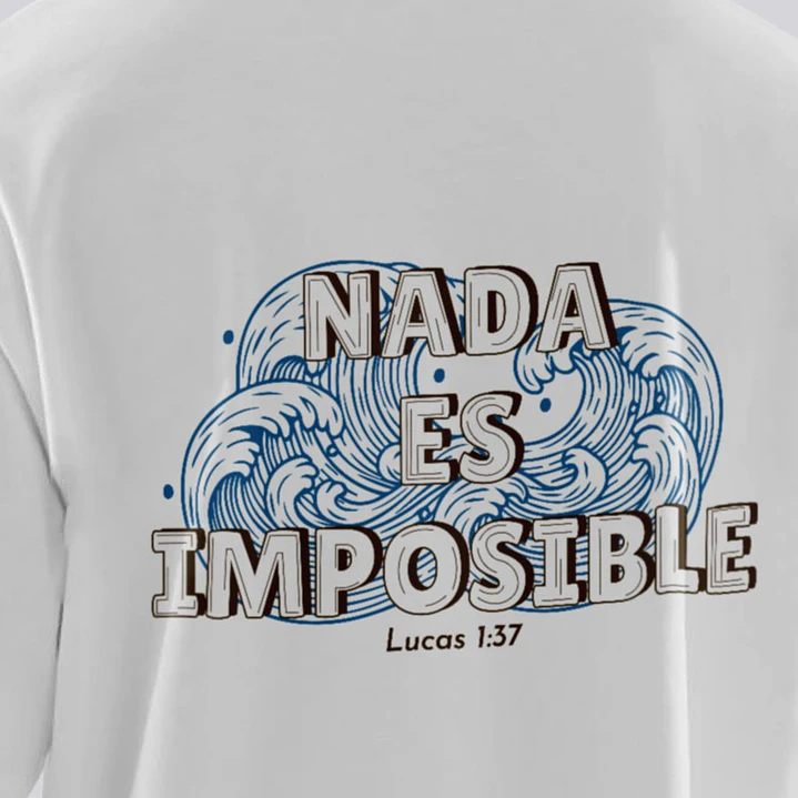 Camiseta Oversized Nada Es Imposible Lucas 4