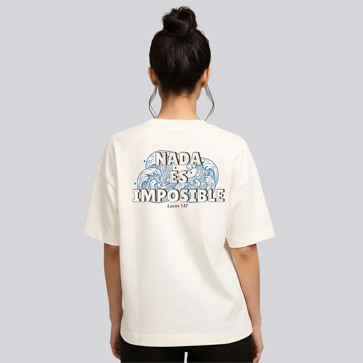 Camiseta Oversized Nada Es Imposible Lucas 5