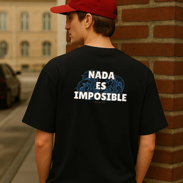 Camiseta Oversized Nada Es Imposible Lucas 2