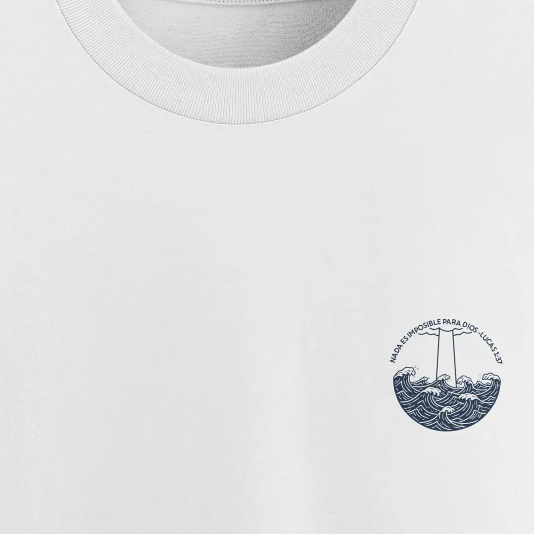 Camiseta Oversized Nada Es Imposible Lucas1:37 2