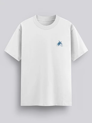 Camiseta Oversized Cuando Cruces Aguas Profundas Isaiah 43:2 Tortuga