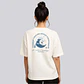Camiseta Oversized Cuando Cruces Aguas Profundas Isaiah 43:2 Olas - Miniatura 6