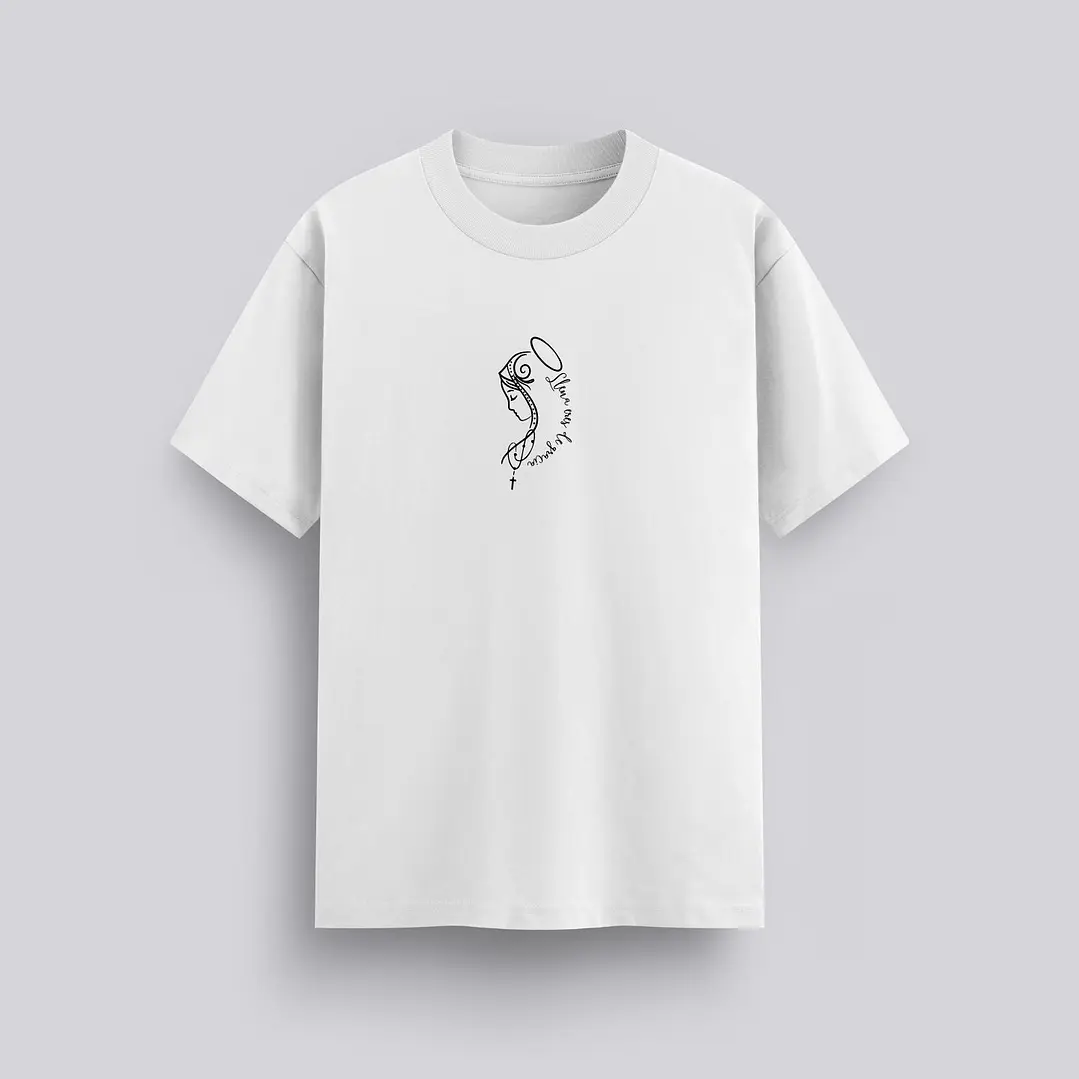 Camiseta Oversized Llena Eres De Gracia 1