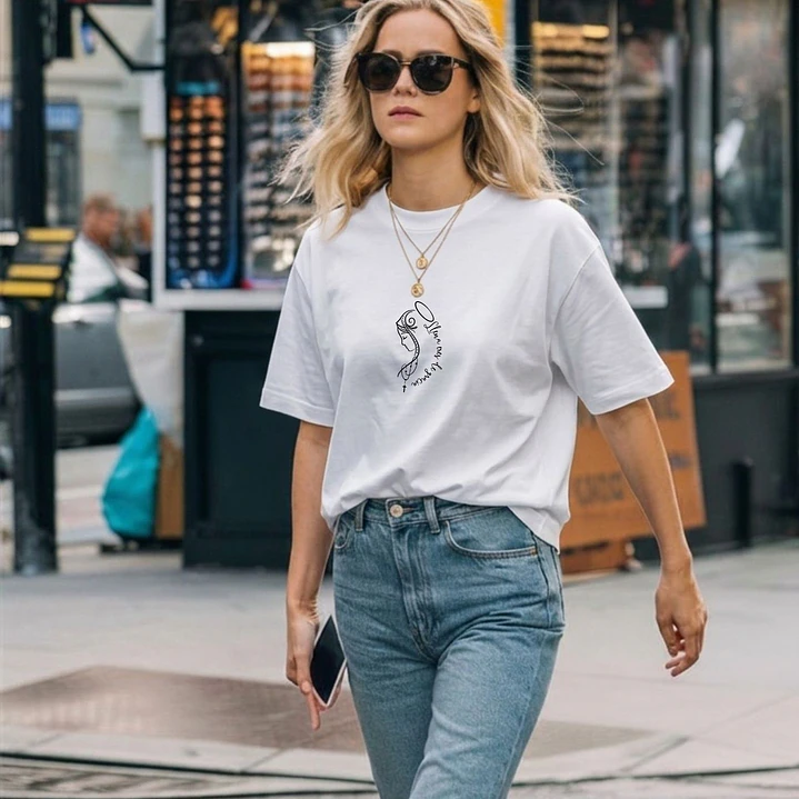 Camiseta Oversized Llena Eres De Gracia 3