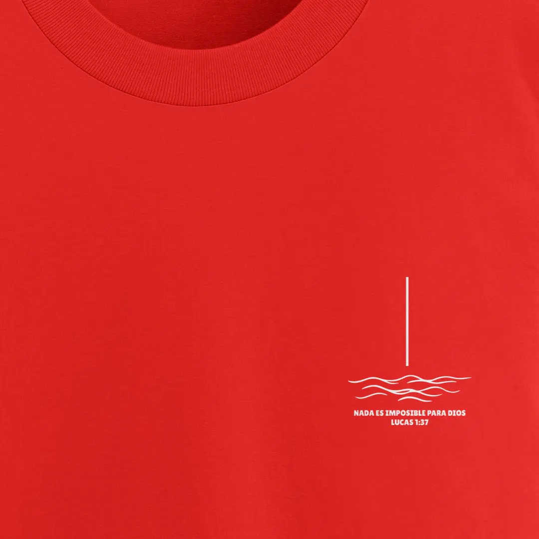 Camiseta Oversized Nada Es Imposible Lucas1:37 Olas 2