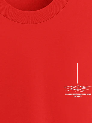 Camiseta Oversized Nada Es Imposible Lucas1:37 Olas