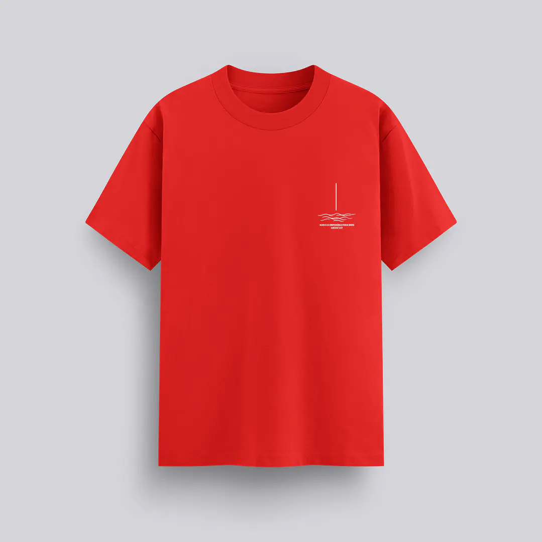 Camiseta Oversized Nada Es Imposible Lucas1:37 Olas 1