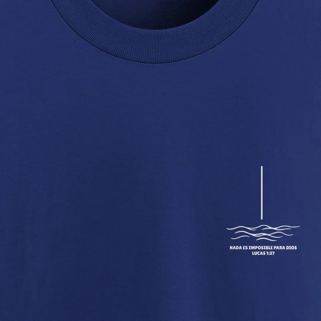 Camiseta Oversized Nada Es Imposible Lucas1:37 Olas 5