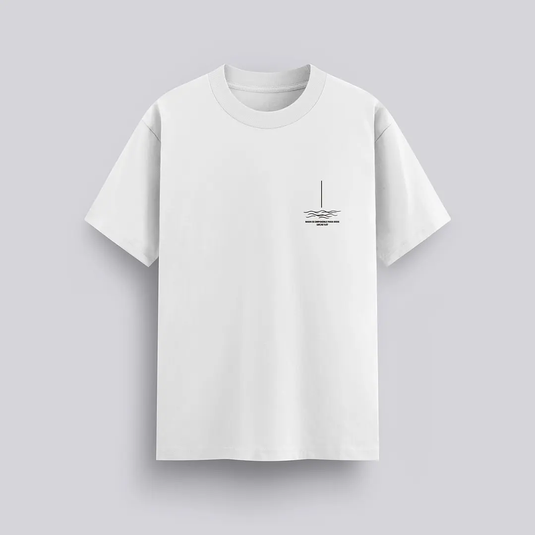 Camiseta Oversized Nada Es Imposible Lucas1:37 Olas 11