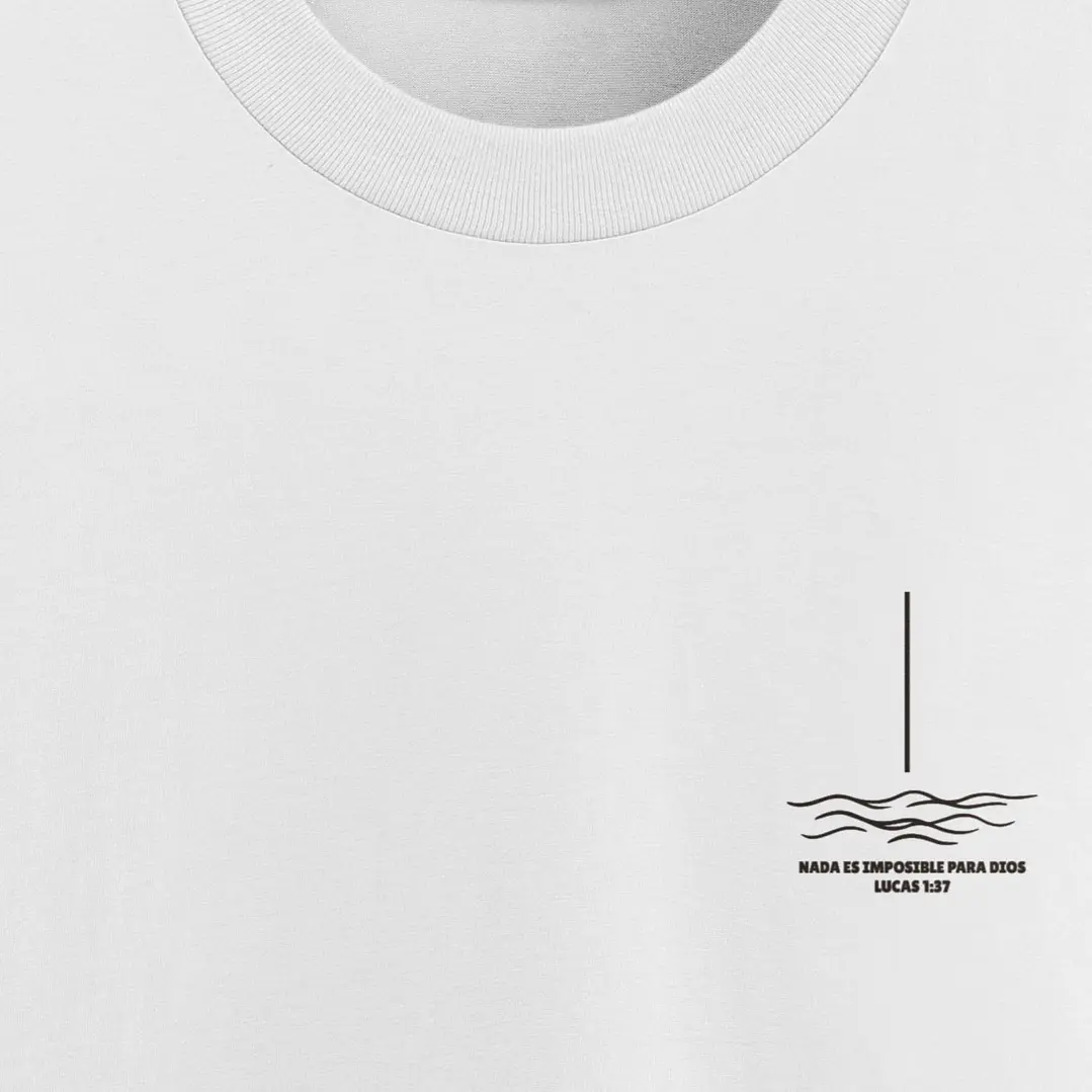 Camiseta Oversized Nada Es Imposible Lucas1:37 Olas 12