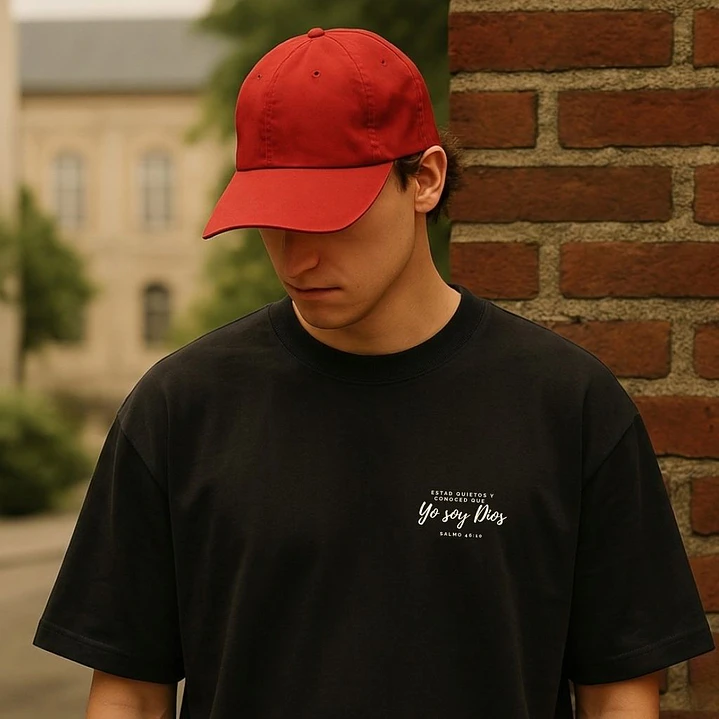 Camiseta Oversized Yo soy Dios Salmo 46:10 4