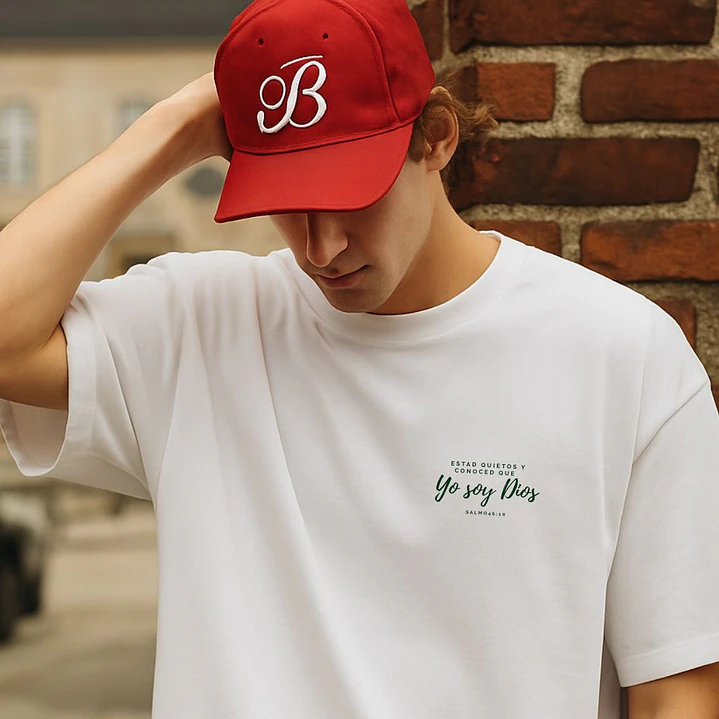 Camiseta Oversized Yo soy Dios Salmo 46:10 1