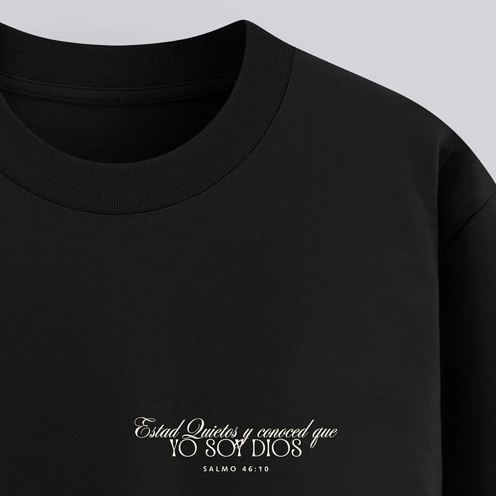 Camiseta Oversized Salmo 46:10 Estad Quietos 4