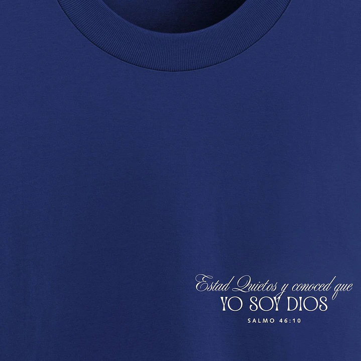 Camiseta Oversized Salmo 46:10 Estad Quietos 6