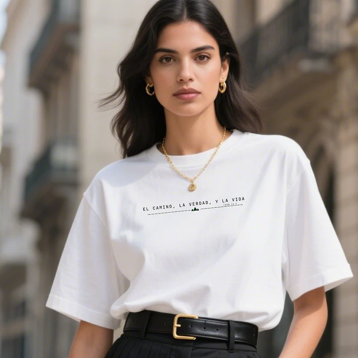 Camiseta Oversized El Camino, La verdad,La Vida  3