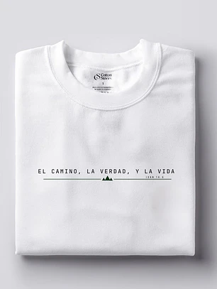 Camiseta Oversized El Camino, La verdad,La Vida 