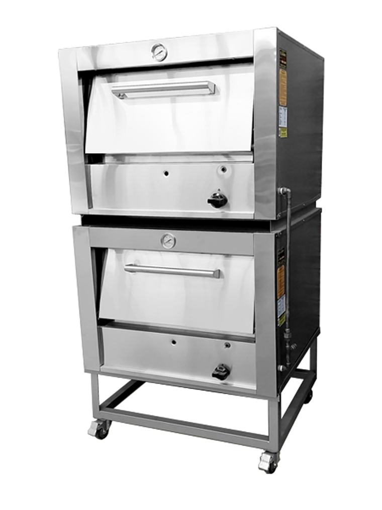 Horno Semi Industrial a Gas 65×65 cm. Doble Cámara 2