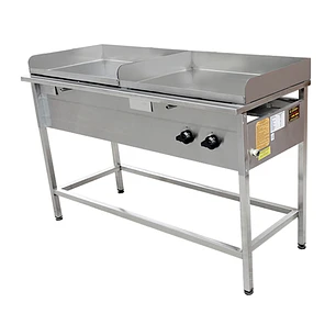 Churrasquera a Gas 50×140 cm en Acero Inoxidable Cousiño