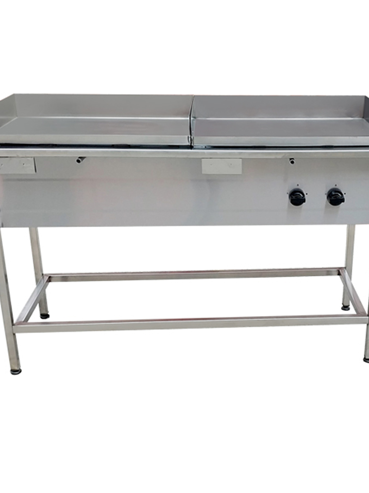 Churrasquera a Gas 50×140 cm en Acero Inoxidable 4