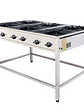 Anafe a Gas 6 Platos con Parrillas de Fierro Fundido 43×43 cm Cousiño - Miniatura 1