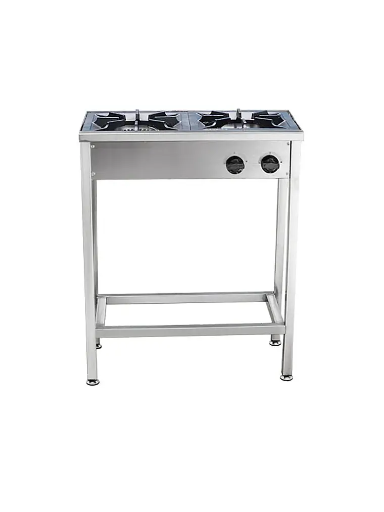 Anafe a Gas 2 Platos con Parrillas de Fierro Fundido 34×34 cm Cousiño 3