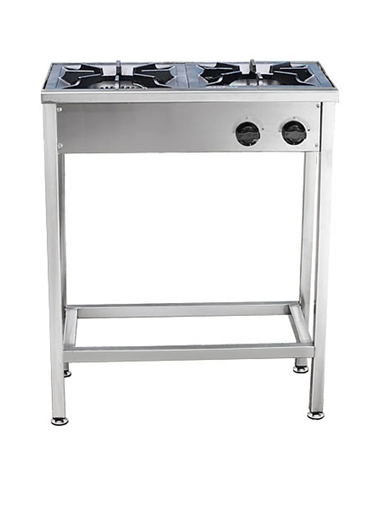 Anafe a Gas 2 Platos con Parrillas de Fierro Fundido 34×34 cm Cousiño 3