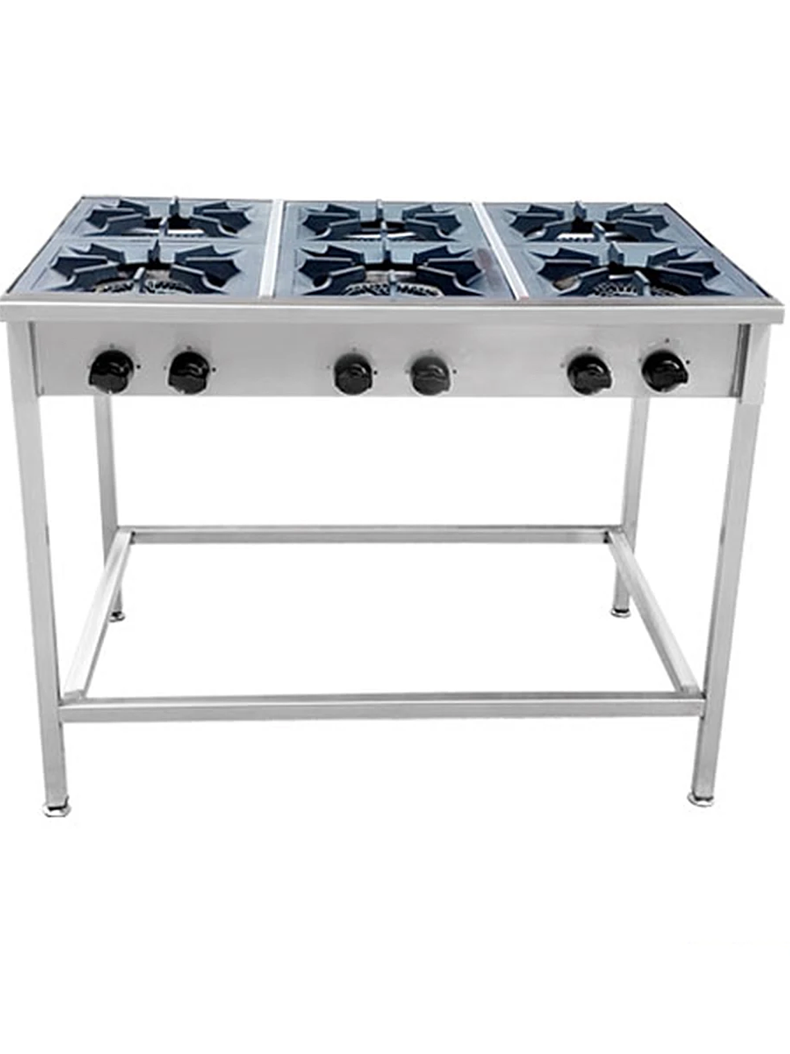 Anafe a Gas 6 Platos con Parrillas de Fierro Fundido 34×34 cm Cousiño 1