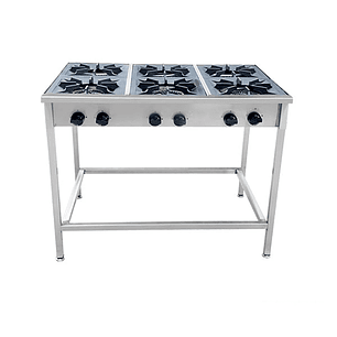 Anafe a Gas 6 Platos con Parrillas de Fierro Fundido 34×34 cm Cousiño