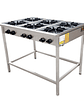 Anafe a Gas 6 Platos con Parrillas de Fierro Fundido 34×34 cm Cousiño - Miniatura 3