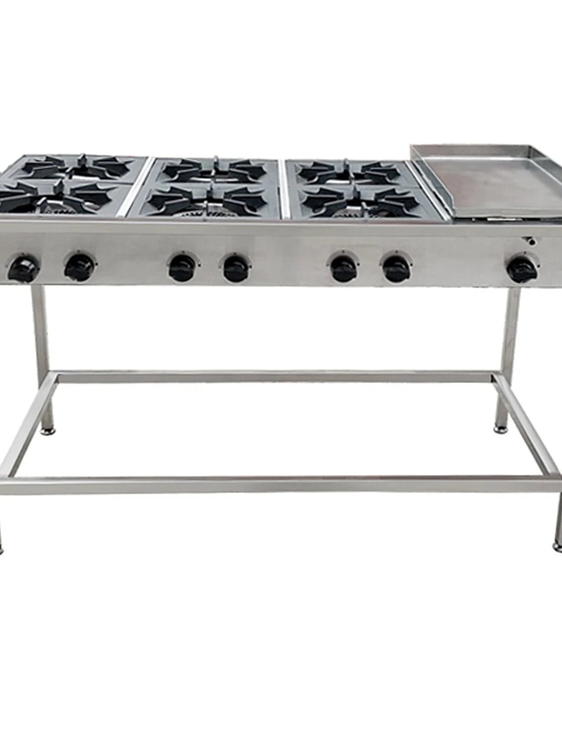 Anafe a Gas 6 Platos con Plancha Churrasquera Cousiño 1